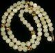 Vtg Moonstone Beads 8mm W 18k 750 Ball Beads Clasp Fine Gold Necklace 24rare