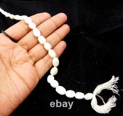 White Opal Beads Strand Oval Shape 13 Inch Wholesale Lot Rare Gemstone Jewellery