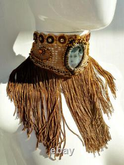 Woman jewelry fashion jewels necklace choker fringe pearl collier rare jewellery