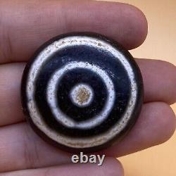 Wonderful Ancient Old Agate eye Tibetan Rare Eyes? Old Lucky Dzi Bead