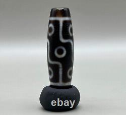 Wonderful Authentic Ancient Rare eyes Himalayan Tibetan old Dzi bead