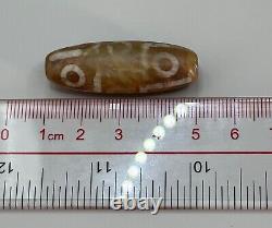 Wonderful Old rare Tibetan dzi eye agate stone beautiful bead