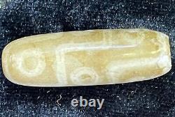 Wonderful Old rare Tibetan dzi eye agate stone beautiful bead