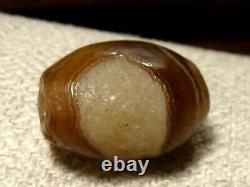 Wonderful Rare Ancient Tibetan Agate Stone Bead With Eye Chung Dzi