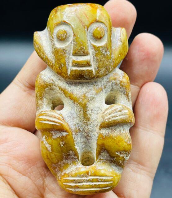 Wonderful Rare Ancient Stone Figurine Bead Amulet Charm
