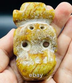 Wonderful Rare ancient Stone figurine Bead Amulet charm
