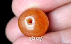 Wonderful Swat Valley Ancient Red Carnelian Bead Massive 17mm #A501 Rare Stone