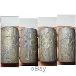 Wonderfull historical sassan cylinderseal rare lapiz cylinderseal bead