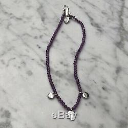 Wright and Teague Amethyst and silver necklace Rare